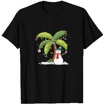 Discover Christmas Palm Tree And Snowman T Shirts