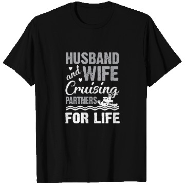 Discover Cruising Partner Couple Cruise Ship Husband Wife T Shirts