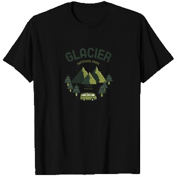 Discover Glacier National Park Montana Travel T Shirts
