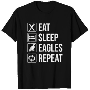 Discover Eat Sleep Eagles Repeat Funny Bald Eagle T Shirts