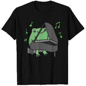 Discover Frog Playing Piano For Piano Player T Shirts