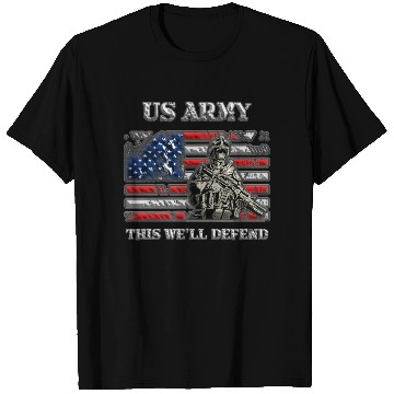 Discover US Army - This we'll defend USA Flag T Shirts