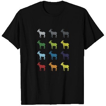 Discover Neon Pop Art Retro Goat Animal Gift Idea T Shirts