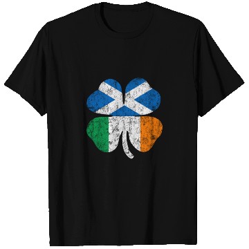 Discover Irish Scottish Flag Ireland Scotland Shamrock St P T Shirts