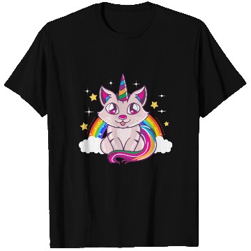 Discover Cute & Funny Unicorn Cat Rainbow Kitty Magical T Shirts