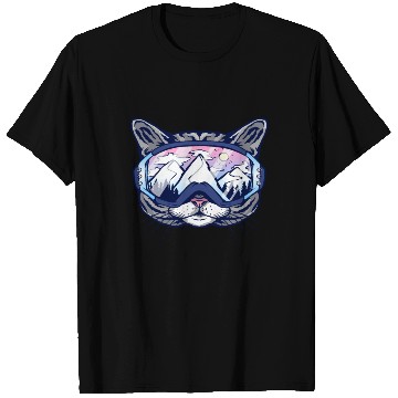Discover Skiing cat cats snowboard Cat Cats to ski goggles T Shirts