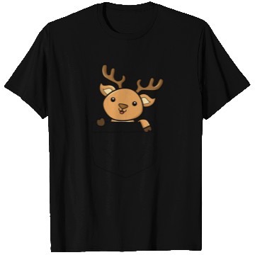 Discover deer, Pocket, reindeer, T Shirts pocket, kids, cute