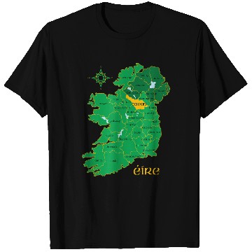 Discover Cavan Ireland County Map Eire Irish Travel Celtic T Shirts