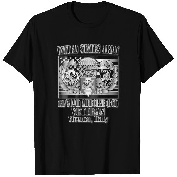 Discover 1 509th Airborne BCT Veteran Back Design T Shirts