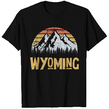 Discover Vintage Retro Wy Wyoming Us Mountain State T Shirts
