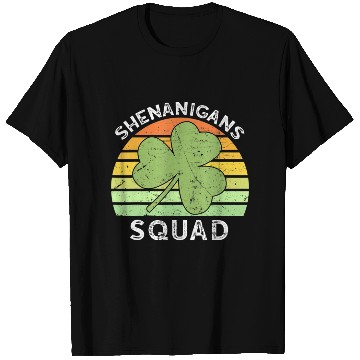 Discover Shenanigans Squad Matching Vintage St Patricks Day T Shirts