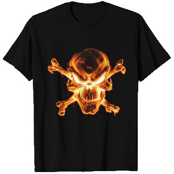 Discover flaming skull T Shirts