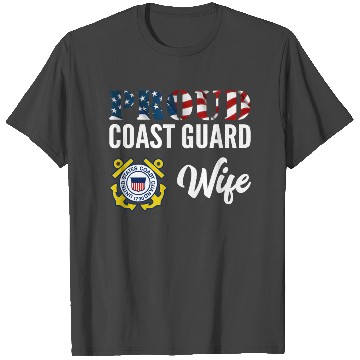 Discover Proud Coast Guard Wife T Shirts