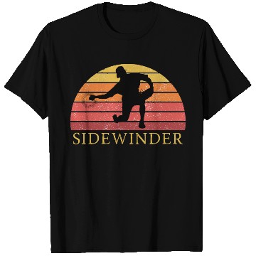 Discover Sidewinder Sidearm Baseball Pitcher Retro Vintage T Shirts