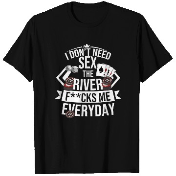 Discover Poker Cards Funny River Bluff Fold Poker Player T Shirts
