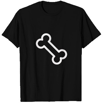 Discover Dog Bone Minimal Icon T Shirts