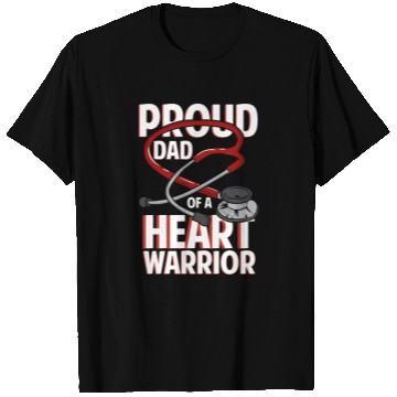 Discover Proud Dad Of A Heart Warrior Coronary Disease CHD T Shirts