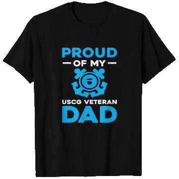 Discover Proud Of My USCG Veteran Dad Coast Guard T Shirts