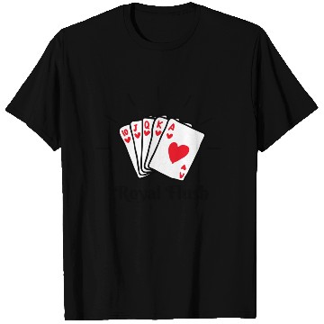 Discover Royal Flush Poker T Shirts