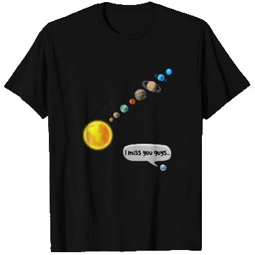 Discover Funny Pluto and Solar System Space Science Gift T Shirts