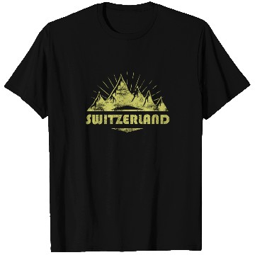 Discover Swiss Mountains And Alps Switzerland T Shirts