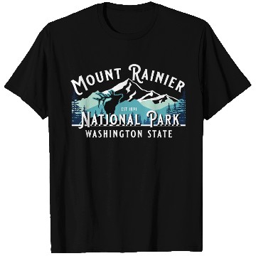 Discover Vintage Mount Rainier National Park Washington Sou T Shirts