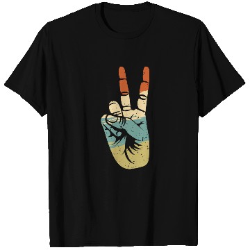 Discover Peace Hand Design T Shirts