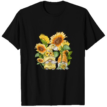 Discover Unique Sunflower Gnome For Hippies And Spring T Shirts