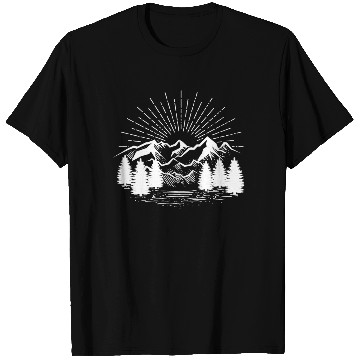 Discover Hiking Hiking Mountain Trail Mountains Peaks T Shirts