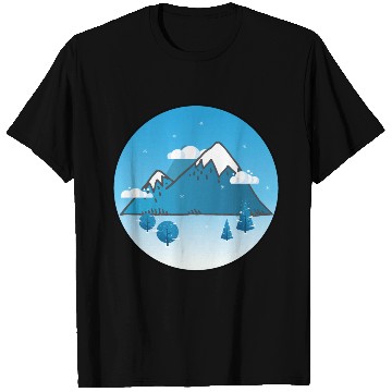 Discover Snowy Blue Aesthetic T Shirts