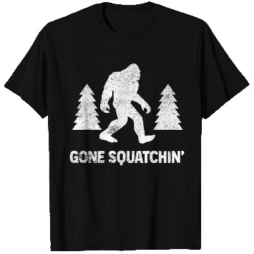 Discover Gone Squatchin Bigfoot Sasquatch Distressed T Shirts