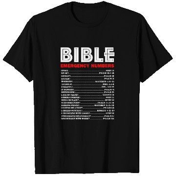 Discover Emergency Bible Numbers T Shirts