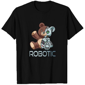 Discover Funny Bear Robot Robotic Cuddling Cyborg T Shirts