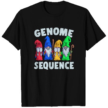 Discover Genome Sequence Funny Gnome Biology Science Pun T Shirts