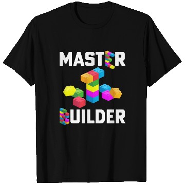 Discover Master Builder Building Blocks Brick Builders Toys T Shirts