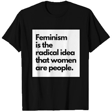 Discover Feminism solid back sticker T Shirts