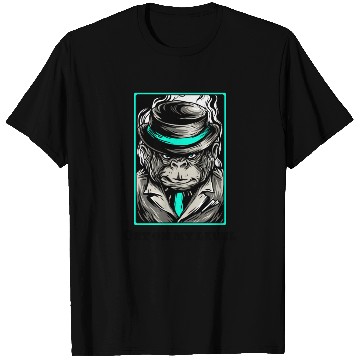 Discover Cool chimpanzee gangster monkey T Shirts for