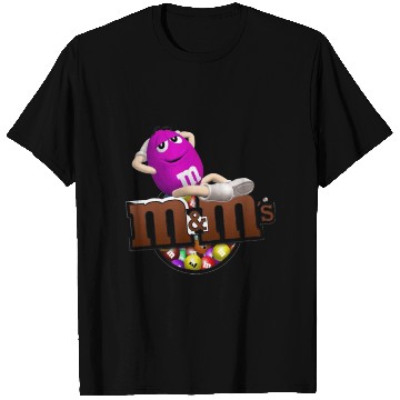 Discover Funny M&m’s man relaxing on her self T Shirts