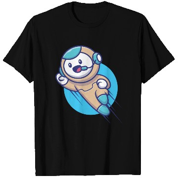 Discover Cute robot flying T Shirts