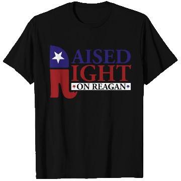 Discover Raised Right On Reagan 80'S Nostalgia T Shirts
