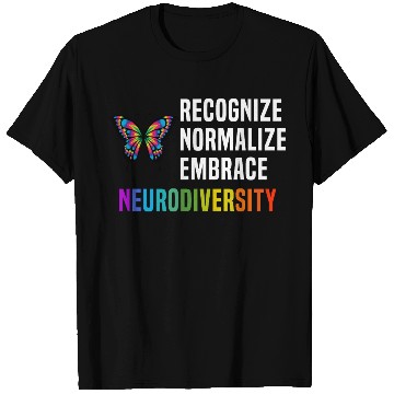 Discover Recognize Embrace Neurodiversity T Shirts