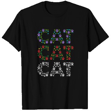 Discover Cat mom and cat dad funny cat paws and fish bone T Shirts