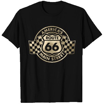 Discover Route 66 America'S Main Street Glam T Shirts