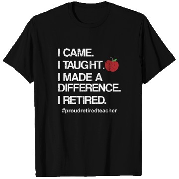 Discover Funny Teacher Retirement Retired School Teacher T Shirts