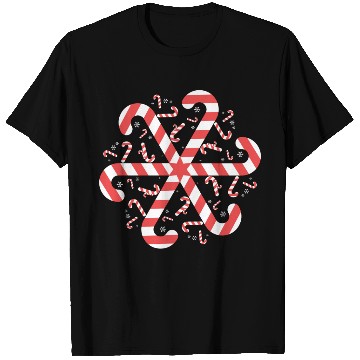 Discover Candy Cane Gift Snowflake Candy Cane Christmas T Shirts