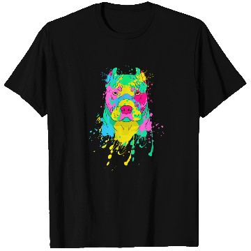 Discover Pit bull Colorful T Shirts