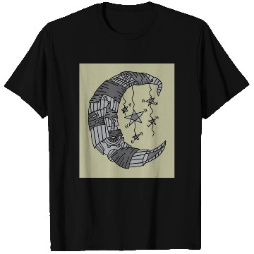 Discover Moon Stars In The Dark Night T Shirts