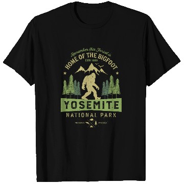 Discover Yosemite National Park California Bigfoot Vintage T Shirts
