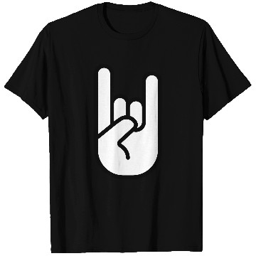 Discover Heavy metal rock hand icon 02 T Shirts