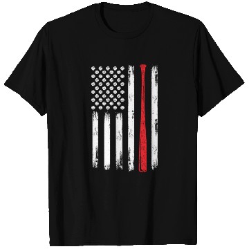 Discover Baseball US Flag T Shirts
